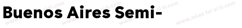 Buenos Aires Semi字体转换